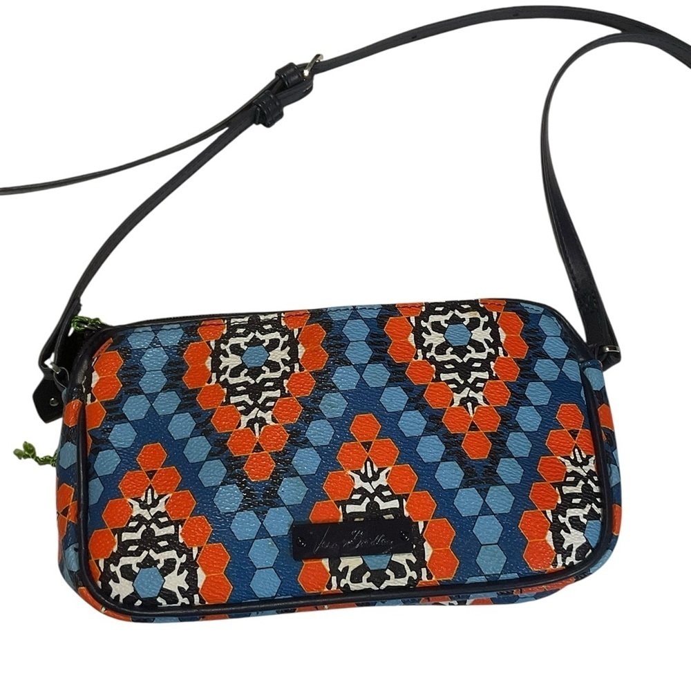 Vera Bradley Marrakesh Beads Blue and Orange Geometric Crossbody Bag
